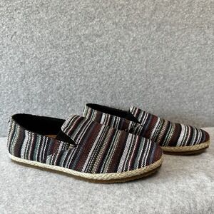 Patara Men's Seeker Slip On Loafer Shoes Multicolor‎ Striped Cork Insoles Size 9